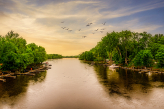 Sunset On The River