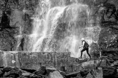 Girl On Waterfall