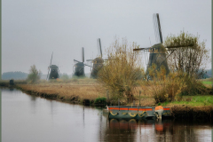 Kinderdijk In The Fog