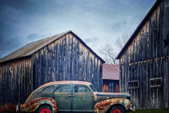 Barn And Car