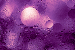 Oil And Water Over Amethyst
