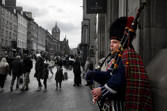 Piper On Edinburghs Royal Mile