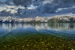Early Morning At Jackson Lake Wyoming