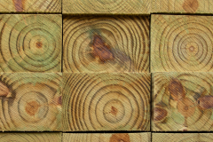 Wood Plank Stack End Grain First