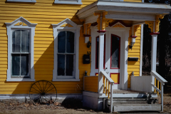 Yellow House w/Ornate Porch