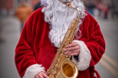 Santa Toots His Own Horn
