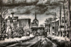Downtown on a Cold Winter Day