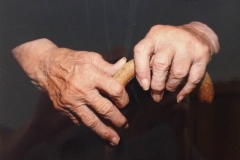 Mom Holding Her Mothers Cand