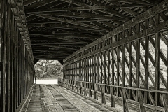 Covered Bridge at Stone Mountain BW