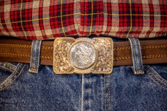 Silver Dollar Buckle