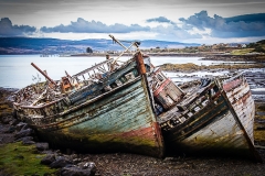 Abandoned Fishing Boats On Mull