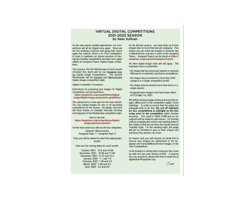 Virtual Digital Competitions Details